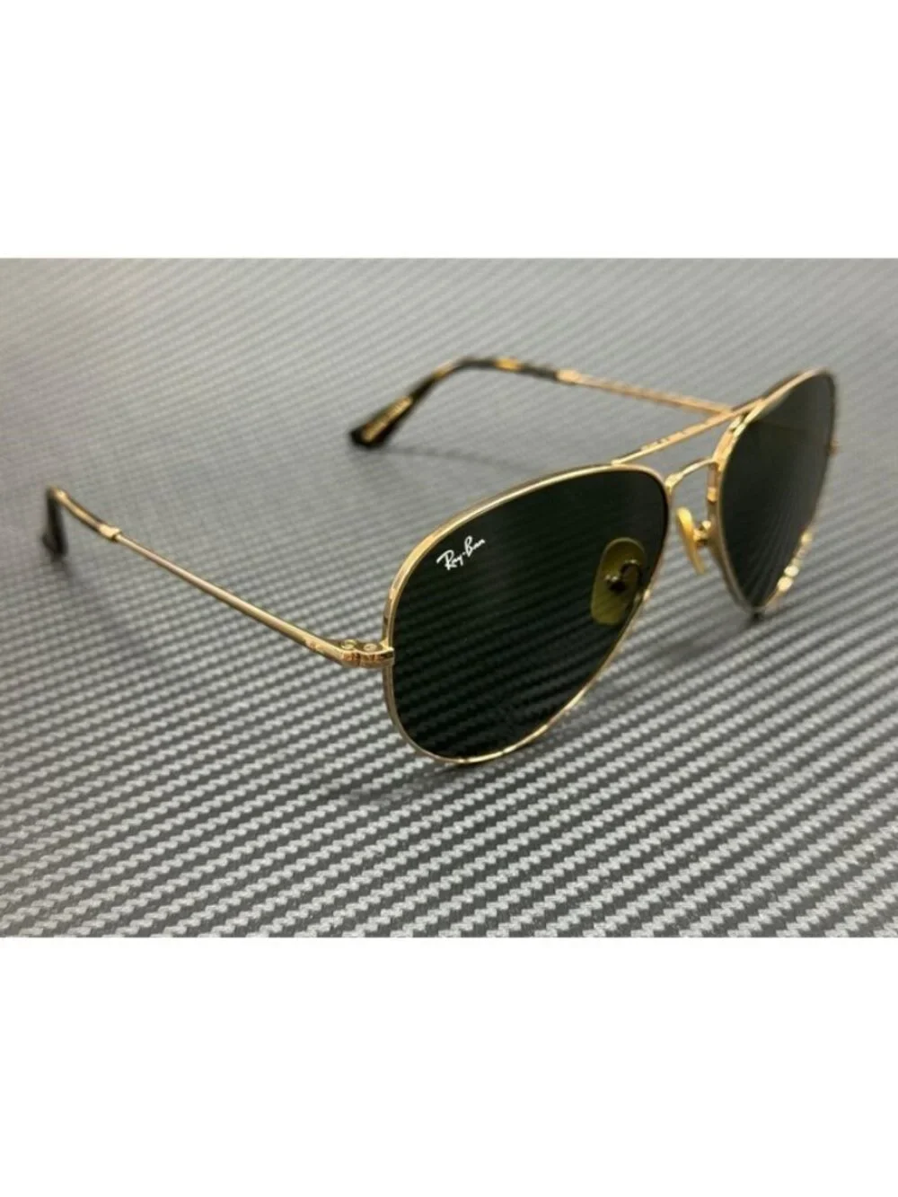 New Ray-Ban Men Arista Gold Sunglasses 62-14-140